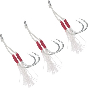 Ami da pesca TGD di alta qualità <span class=keywords><strong>Mata</strong></span> Kail Jigging Assist Hooks, doppio amo assist per jigging, per la pesca in mare - Product Image 2