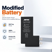 Batterie de téléphone modifiée pour iPhone 15 Pro Max, version US modifiée double SIM, sans BMS, haute qualité, batterie calibrée pour iPhone