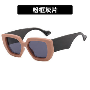Qsky logotipo personalizado Unisex Retro cuadrado Metal <span class=keywords><strong>gafas</strong></span> perla Irregular gradiente gran oferta blanco moda pantalla de <span class=keywords><strong>ordenador</strong></span> - Product Image 5