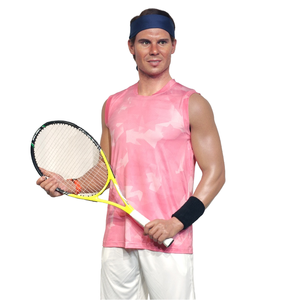 Indoor Playground Customized Fiberglass Crafts Life Size High Lifelike Tennis Player Full-Body <b>Standing</b> Pose Realistic Mannequin - Product Image 1