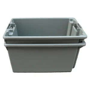 JOIN Industrial Large Plastic Fish Moving Crates Storage Tubs Square Stacking Nesting Storage Box