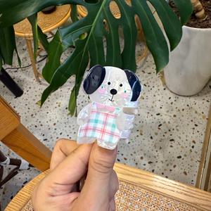 Pinces à cheveux en forme d'ours, pinces à cheveux mignonnes en forme d'animaux pour femmes et filles, pour demi-queue de cheveux, petites pinces à cheveux amusantes en forme de <span class=keywords><strong>chien</strong></span>, cadeau original idéal - Product Image 6