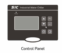 Refroidisseur d'eau industriel SHINI avec pompe et moteur 38KW 380V Modèle SIC-38W-R2