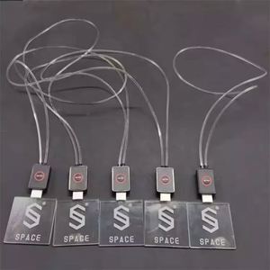 Lanières en acrylique personnalisées en gros, badges d'identification lumineux, lumière LED réutilisable pour porte de voiture Saab, personnalisez votre propre logo - Product Image 6