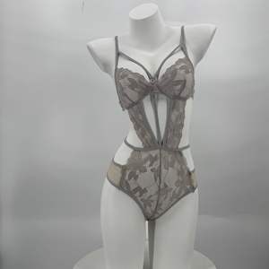 Body de Encaje Transparente Sexy para <span class=keywords><strong>Mujer</strong></span>, Lencerí<span class=keywords><strong>a</strong></span> Sexy, Medias Sexys, Diseño sin Entrepierna - Product Image 2