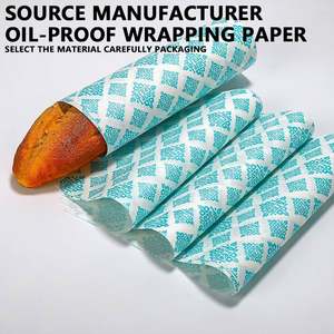 Papier d'emballage alimentaire personnalisé en gros, résistant à la graisse, avec revêtement PE pour le pain et les biscuits - Product Image 4