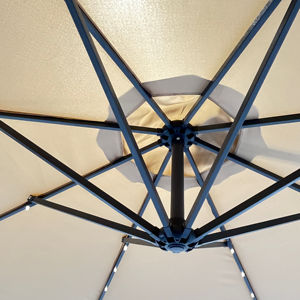 Sombrilla Cantilever Led de Metal para exteriores, sombrilla impermeable de 3m de diámetro para Patio, jardín, plátano - Product Image 4