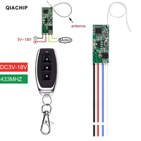 Module de commande de moteur DC12V, marche avant et arrière, interrupteur, contrôleurs sans fil RF 433Mhz, télécommande, moteur de tige de poussée électrique