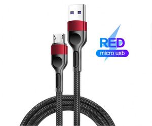 Alloy Micro <b>USB</b> Type-C Braided Cable for iPhone 3A Fast Charging Nylon Charger Cable with Copper 3ft to 6ft Length Options - Product Image 2