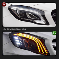 Phares LED modifiés pour Mercedes-Benz GLA 2015-2019, phares LED DRL, clignotants, feux de route, 12V