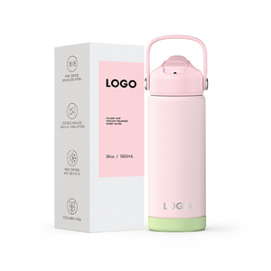 Oferta Especial: Botella de Agua con Aislamiento al Vacío de Doble Pared, con Tapa Opcional (con Pajita, Boquilla, para Beber Directo o con Infusor), con Fundas de Silicona, Termo Portátil - Product Image 1