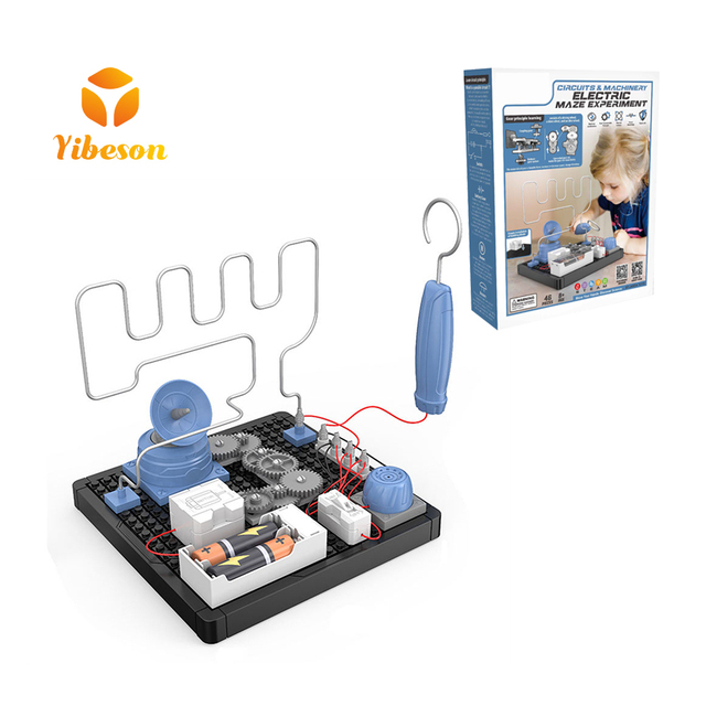 STEM Education Funny Logic Toy Cross Bump Circuit Shock Collision Electric Touch Maze Game for Kids