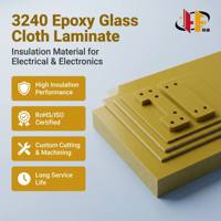Composants usinés en fibre de verre jaune 3240 sur mesure, feuilles d'époxy laminées isolées haute résistance, ignifugité V-0 pour