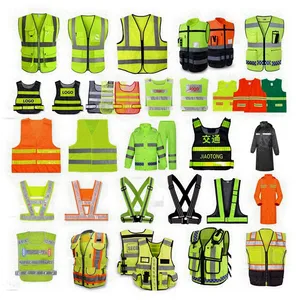reflective piping level 4 colorful vest custom work wear 100 cotton safety vest yellow vest reflective