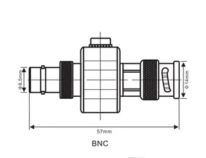 Protetor de linha coaxial BNC protetor contra raios protetor contra surtos de fábrica OEM RF