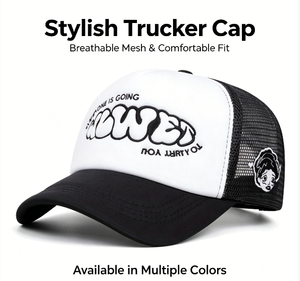 Gorra trucker de malla bordada estilo vintage de EE. UU. con letras modernas, gorra de béisbol, protección solar, versátil, unisex, para parejas, para exteriores, sombrero de verano - Product Image 2