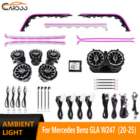 Éclairage d'ambiance Cardoo pour Mercedes Benz GLA W247 2020-2025 LHD/RHD, éclairage intérieur de voiture RGB, accessoires de mise à niveau de garniture de style OEM