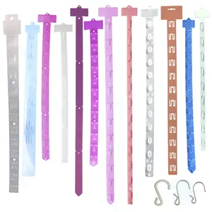 Low MOQ Plastic Hanging Display Clip Strips For Retail Display With Label Header