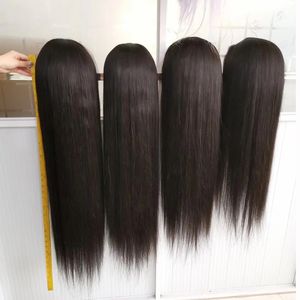 Vente en gros Transparent HD Lace Front perruque de cheveux humains droite vierge brut vietnamien cheveux 13x4 pleine dentelle perruques pour les femmes noires - Product Image 6