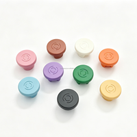 Bouchon en caoutchouc bromobutyle de 20 mm, anti-fuite, à ouverture facile, avec couvercle anti-poussière, fermeture hermétique, conception à deux pattes, pour flacon de lyophilisation