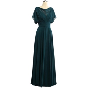 Low Price Chiffon Cowl Neck Dress Satin Material for Elegance