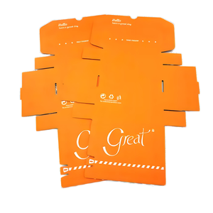 Boîtes d'emballage en carton ondulé <span class=keywords><strong>orange</strong></span> personnalisées avec fermeture éclair pour l'expédition de produits cosmétiques, de soins de la peau, de maquillage et d'aliments - Product Image 3