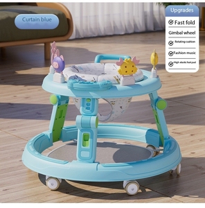 Trotteur pour bébés avec roues, portable et pliable, marchette d'activités pour bébés, garçons et filles, 6 mois et plus - Product Image 4