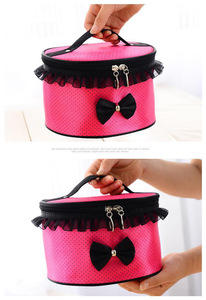Borsa Cosmetica Creativa Cilindrica Comprimibile Impermeabile per Cucina Camera da Letto Tavolo Grande Capacità Antiruggine da Viaggio - Product Image 5