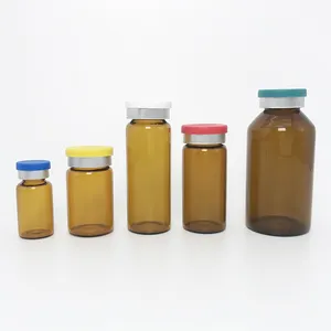 Customized Amber Or Clear Vials For 30ml Medical Use Injection Glass Vials With Different Size