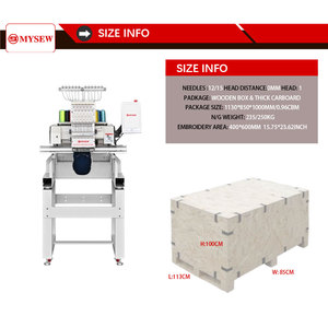 Máquina de Bordar Computarizada Automática de Una Cabeza MYSEW MBC1501 con Motor y Velocidad de 1200 RPM para Pequeñas Empresas - Product Image 2