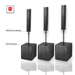 T.I Pro Audio hochwertiges miniklein aktives Säulenlautsprechersystem 4*4,5'' Woofer-Schallgerät Kirchen-Schallsystem