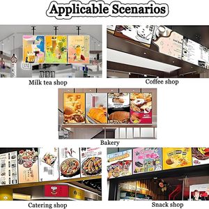 ป้ายเมนูติดผนังแบบกำหนดเอง กล่องไฟโฆษณา LED บางเฉียบ สำหรับร้านอาหารและร้านกาแฟ - Product Image 4
