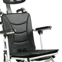 Fauteuil roulant portable AndCare en aluminium 18'' 20'' 22'' pour personnes âgées et handicapées - Fournitures de réadaptation thérapeutique avec siège rembourré