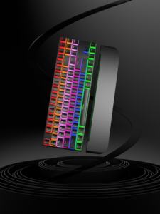 Nhà Máy OEM Tùy Chỉnh 75% Có Dây Chơi Game Cơ Khí Bàn Phím Với RGB LED 87 Phím & Cổ Tay Phần Còn lại Giao Diện USB Chất Liệu Nhựa - Product Image 6