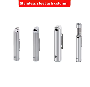 Cendrier mural en acier inoxydable pour poteau <span class=keywords><strong>de</strong></span> lampadaire, baril d'extinction <span class=keywords><strong>de</strong></span> cigarettes pour espaces publics extérieurs - Qualité commerciale - Product Image 4