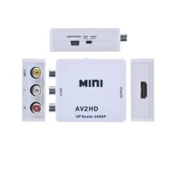 Bajeal - Adaptador Convertidor HD AD Mini Blanco 1080P con Función de Actualización de Resolución, Cable de Transferencia de Datos Multifunción para TV y Portátil