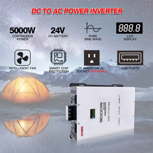 JYINS 5000W Solar <strong>Inverter</strong> 24V/48V DC 110V/220V/230V AC Single Phase Off-Grid Pure Sine Wave - Product Image 2