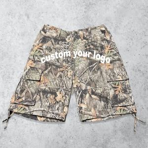 Pantalones cortos <span class=keywords><strong>de</strong></span> carga <span class=keywords><strong>de</strong></span> camuflaje <span class=keywords><strong>de</strong></span> sarga <span class=keywords><strong>de</strong></span> caza digital <span class=keywords><strong>de</strong></span> árbol real con bolsillos grandes holgados <span class=keywords><strong>de</strong></span> diseño personalizado para hombre al por mayor - Product Image 1
