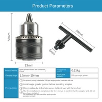 Amoladora angular a taladro eléctrico cabeza de conversión Collet máquina pulidora taladro de mano modificado herramienta de corte multifunción