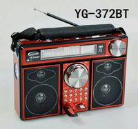 YUEGAN YG372BT lampe de Camping d'urgence, manivelle Fm/am lampe de poche Portable 5 bandes Radio