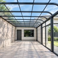 Abri de voiture en aluminium avec toit en polycarbonate pour cour arrière, allée, abri de jardin, abri pour voiture