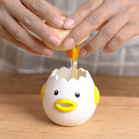 Séparateur d'œufs mignon, séparateur de jaune d'œuf et de blanc d'œuf en céramique, filtre à œufs pratique pour la maison