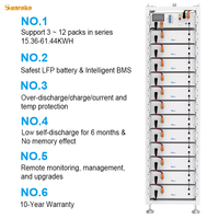 Batteries solaires haute tension Deye LFP 100Ah 51.2V 15Kwh 30Kwh 60Kwh 6000 cycles, montées sur rack, batterie Lifepo4