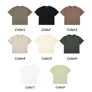 Nuova T-Shirt Unisex Stile Streetwear con Colletto Spesso Oversize Personalizzabile con Logo 100% Cotone Morbido - Product Image 4