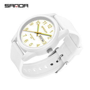 Montre Homme Casual SANDA <span class=keywords><strong>2022</strong></span> Nouvelle Montre à Quartz Mode Étanche 50M Montre-Bracelet pour Homme Horloge Antichoc Relogio Masculino 6088 - Product Image 2