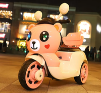 Auto Eléctrico de Juguete para Niños de 1 a 6 Años, Motocicleta de Tres Ruedas con Control Remoto para Niños y Niñas