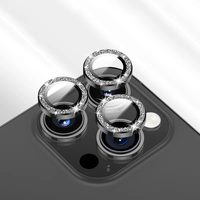 Coque arrière de protection d'objectif de caméra en verre trempé transparent de dureté 9h pour Iphone 15 14 13 Pro Max