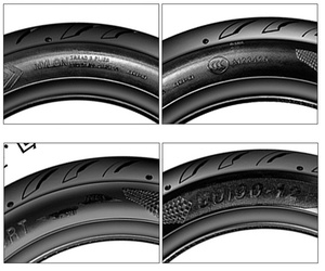 Pneus de piste 100/90-12 [GT-02] Pneus de compétition sportive Pneus de moto haute adhérence haute vitesse - Product Image 4