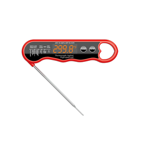 Accesorios de cocina, sonda 304ss, pantalla LED de lectura rápida, ABS ecológico para cocinar carne, barbacoa, parrilla, termómetro recargable - Product Image 1