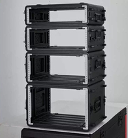 Flight case audio 4U en PE+ABS avec protection IP33, contrôle DMX512, transport facile pour utilisation en concert